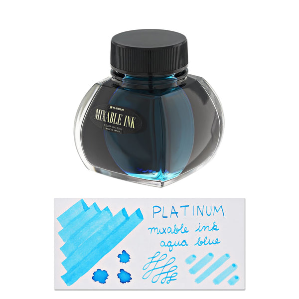 Platinum Mixable Bottled Ink in Aqua Blue - 60 mL Bottled Ink
