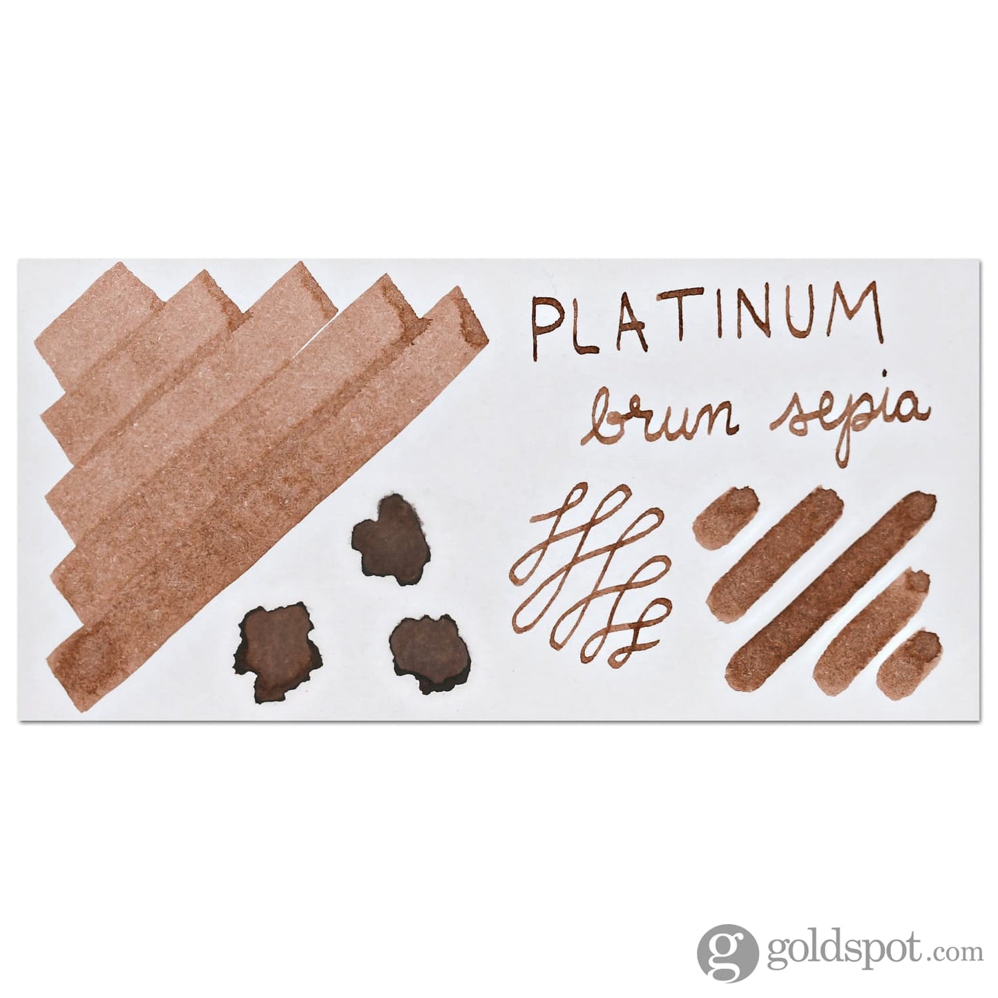 Platinum Pigment Bottled Ink in Brun Sepia - 60 mL Bottled Ink