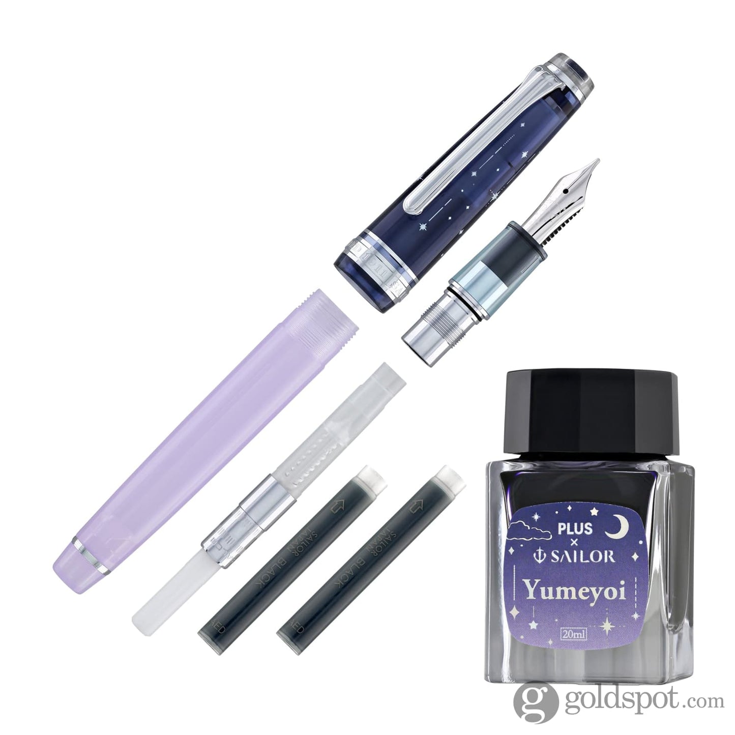 PLUS x SAILOR Professional Gear Slim Fountain Pen & Ink Set in Yumeyoi - Limited Edition Fountain Pen