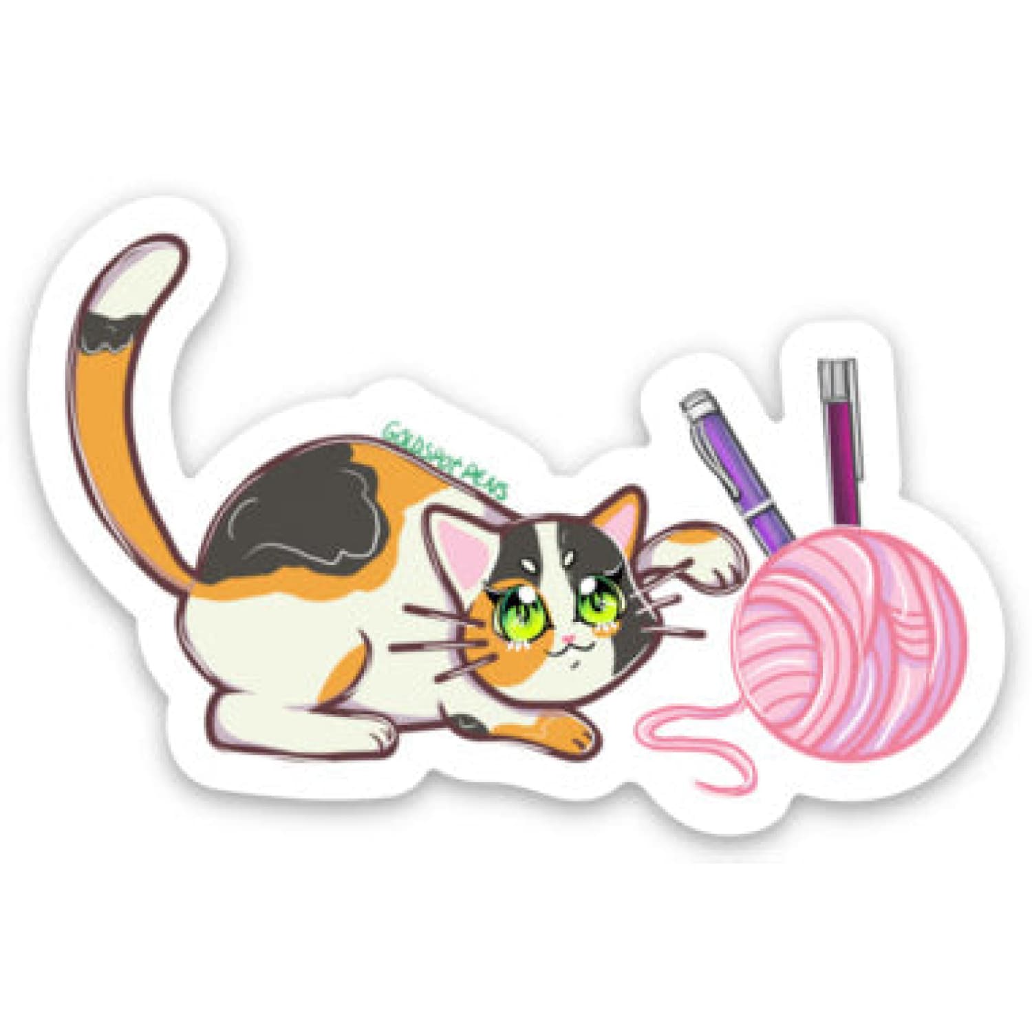 Purrrfect Sticker Purrfect Pen Sticker - Goldspot Pens
