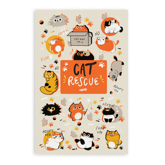 Retro 51 Cat Rescue 5 Notebook - Dotted