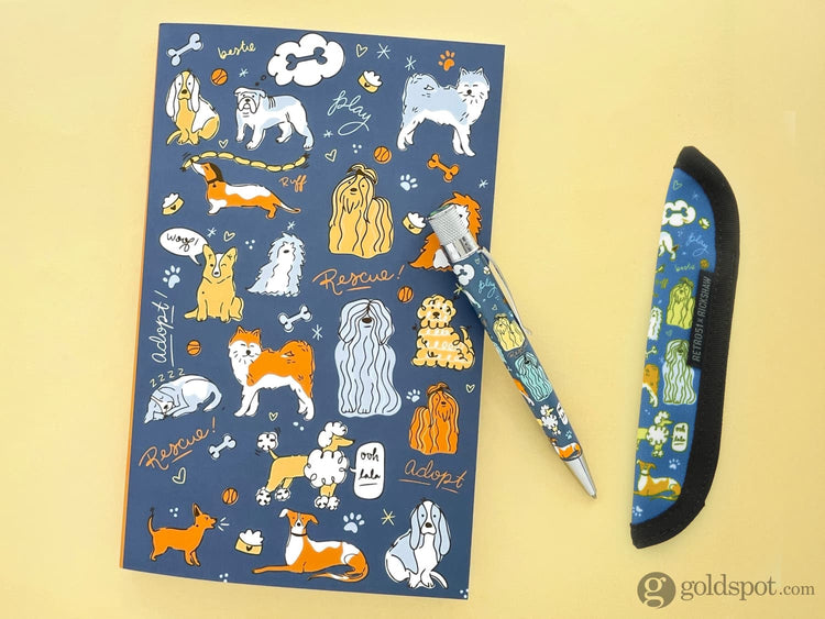 Retro 51 Dog Rescue 6 Notebook - Dotted Notebooks Journals