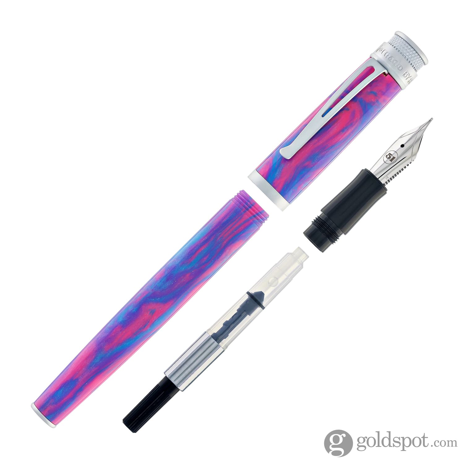 Retro 51 Goldspot Exclusive Tornado Fountain Pen in Carnival Cotton Ca ...