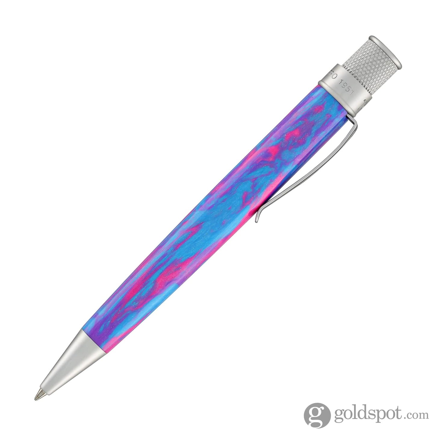 Retro 51 Goldspot Exclusive Tornado Rollerball in Carnival Cotton Candy Diamondcast Resin Rollerball Pen