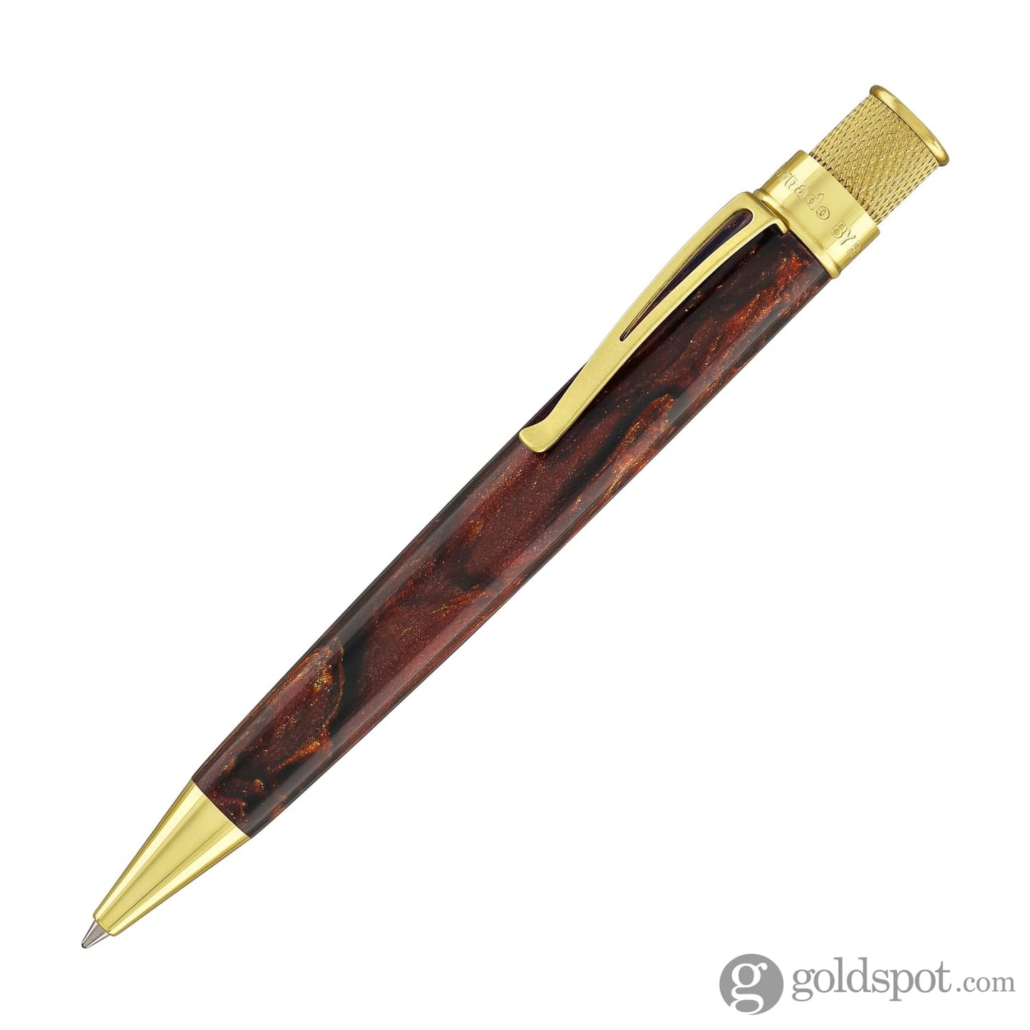 Retro 51 Goldspot Exclusive Tornado Rollerball in ’Tis the Season Diamondcast Resin Rollerball Pen