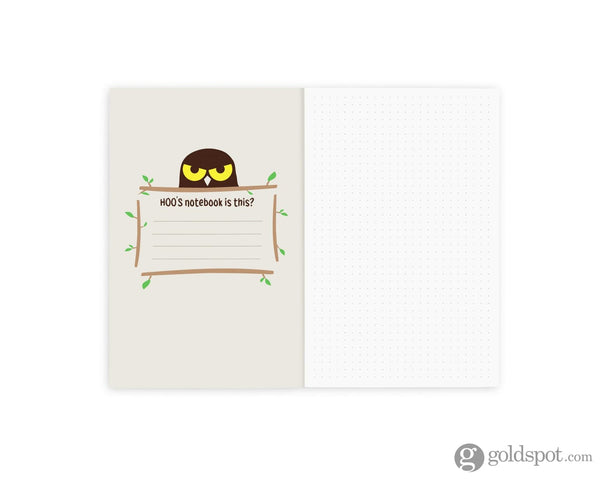 Retro 51 Owl Rescue Notebook - Dotted Notebooks Journals