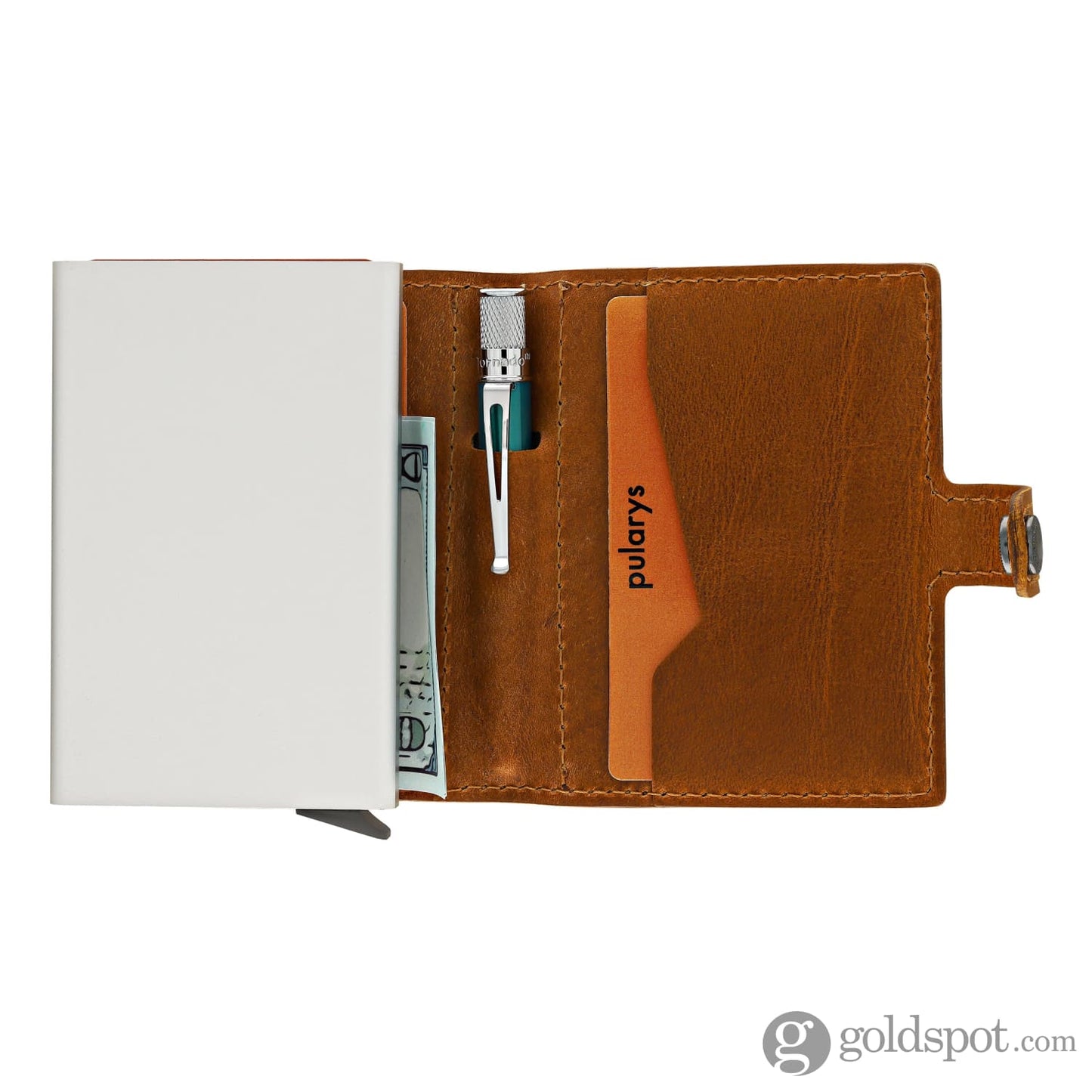 Retro 51 Polarys Modern Traveler Set Cognac Leather with Tornado Elite Turquoise Ballpoint Pen Ballpoint Pens