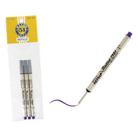 Retro 51 Retractable Rollerball Refill in Purple for Tornado Pens - Pack of 3