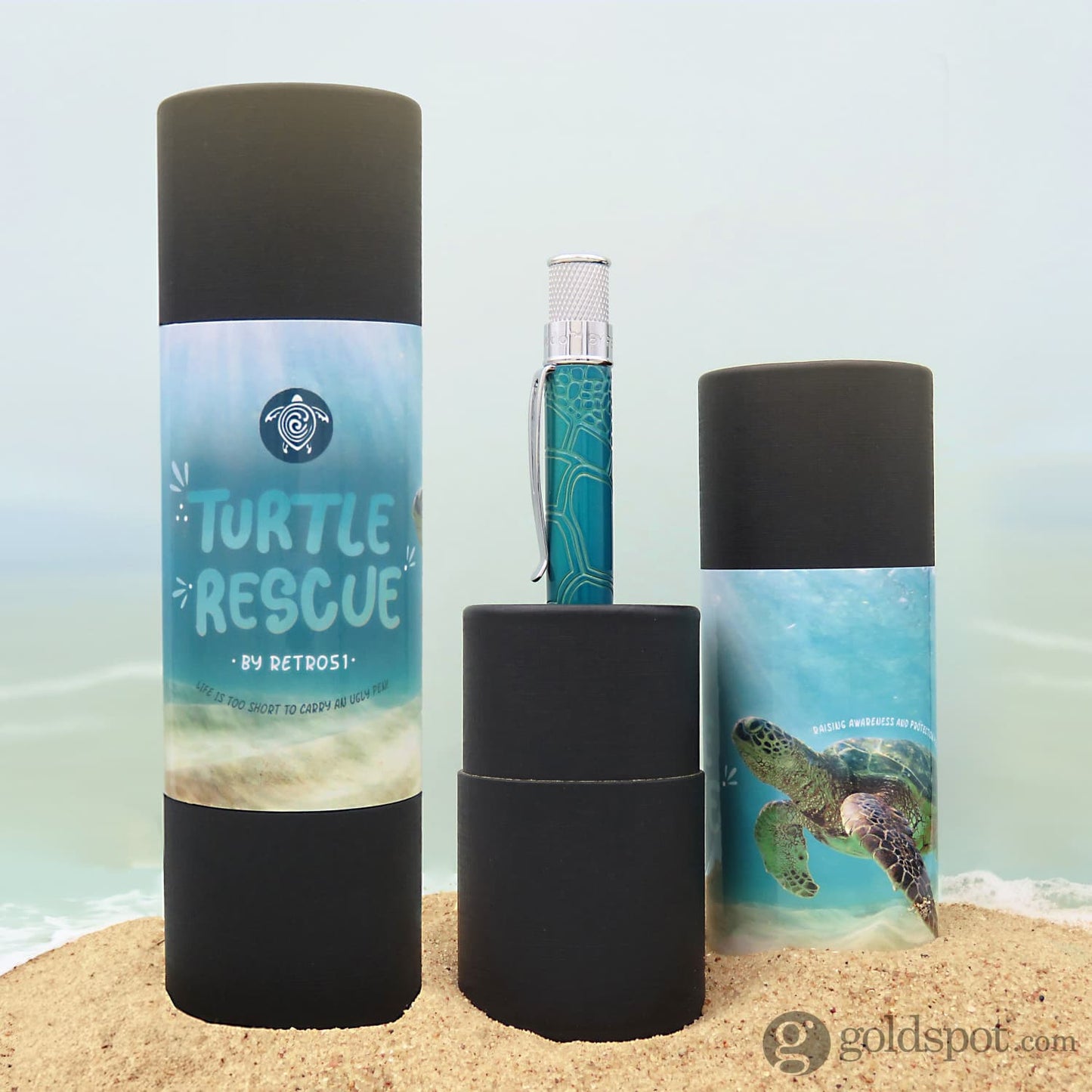 Retro 51 Tornado Ballpoint Pen in Sea Turtle Rescue Pens
