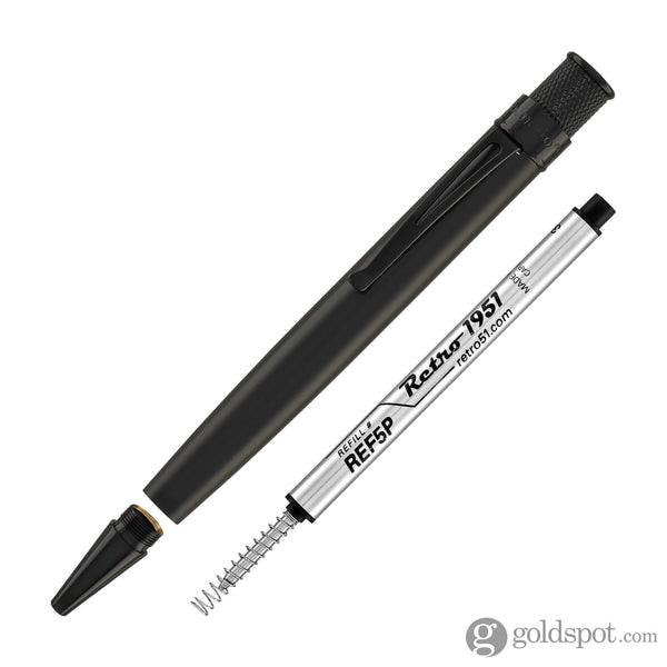 Retro 51 Tornado Deluxe Black Stealth Rollerball Pen Rollerball Pen