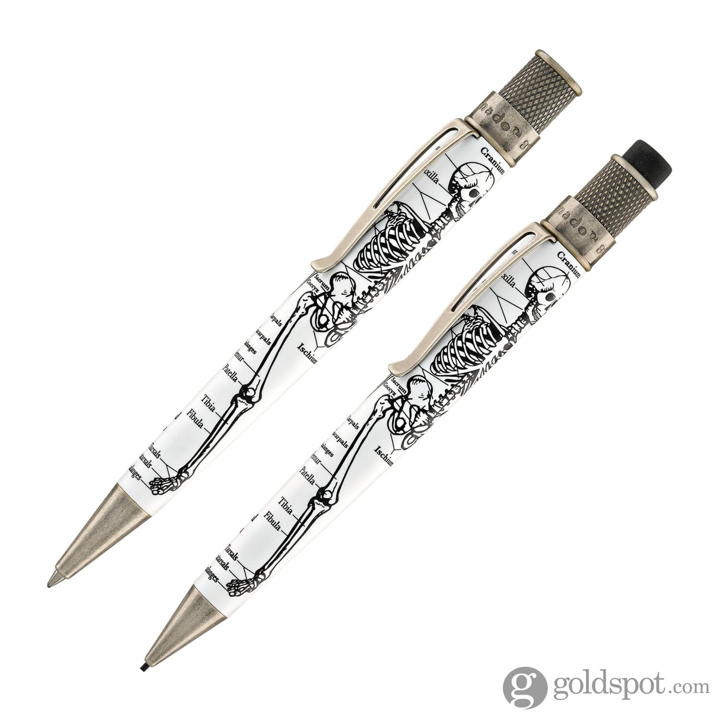 Retro 51 Tornado Dr. Gray Rollerball Pen & 1.15mm Mechanical Pencil Set Pen and Pencil Sets