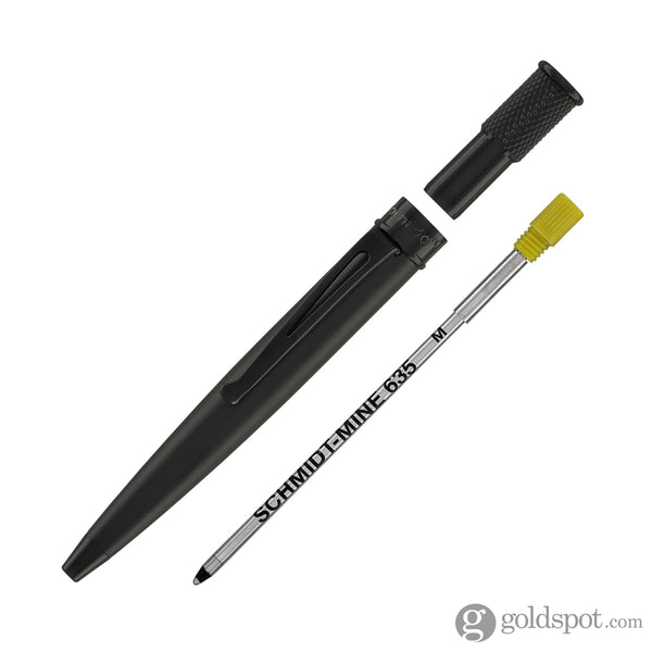 Retro 51 Tornado Elite Ballpoint Pen in Stealth Black Ballpoint Pens