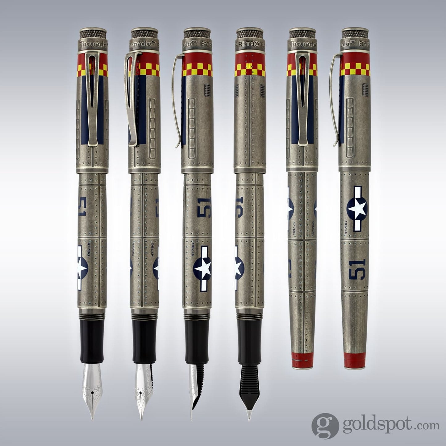 Retro 51 Tornado Fountain Pen in P-51 Mustang Fountain Pen
