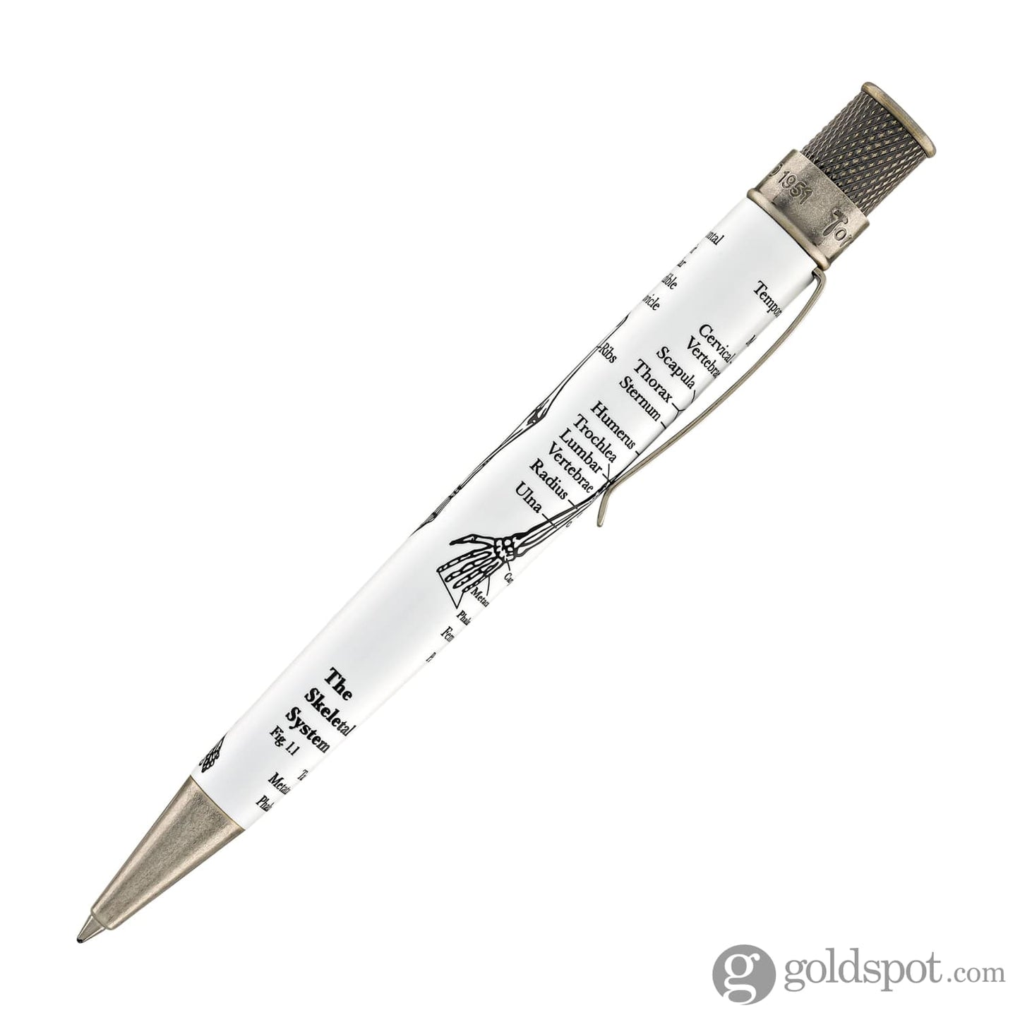 Retro 51 Tornado Metalsmith Rollerball Pen in Dr. Gray Rollerball Pen