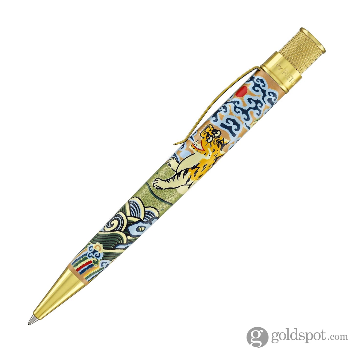 Retro 51 Tornado Metropolitan Rollerball in Chinese Tiger Rank Badge Rollerball Pen