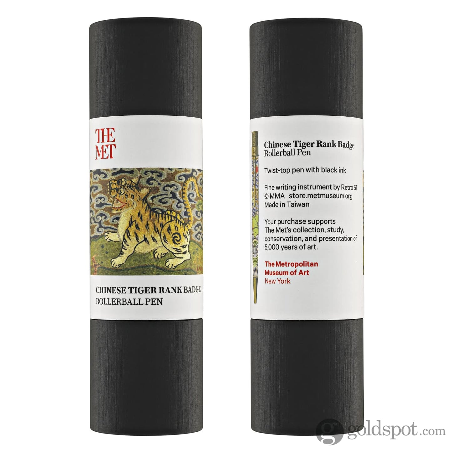 Retro 51 Tornado Metropolitan Rollerball in Chinese Tiger Rank Badge Rollerball Pen