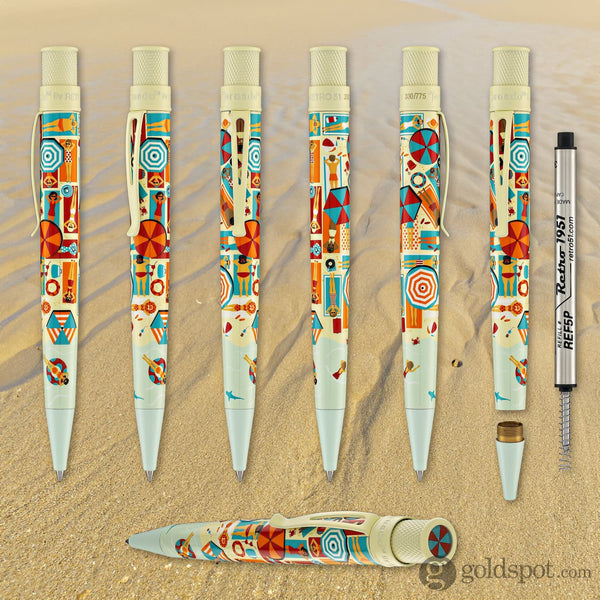 Retro 51 Tornado Popper Rollerball Pen in Beachy Side-Up - Limited Edition Rollerball Pen