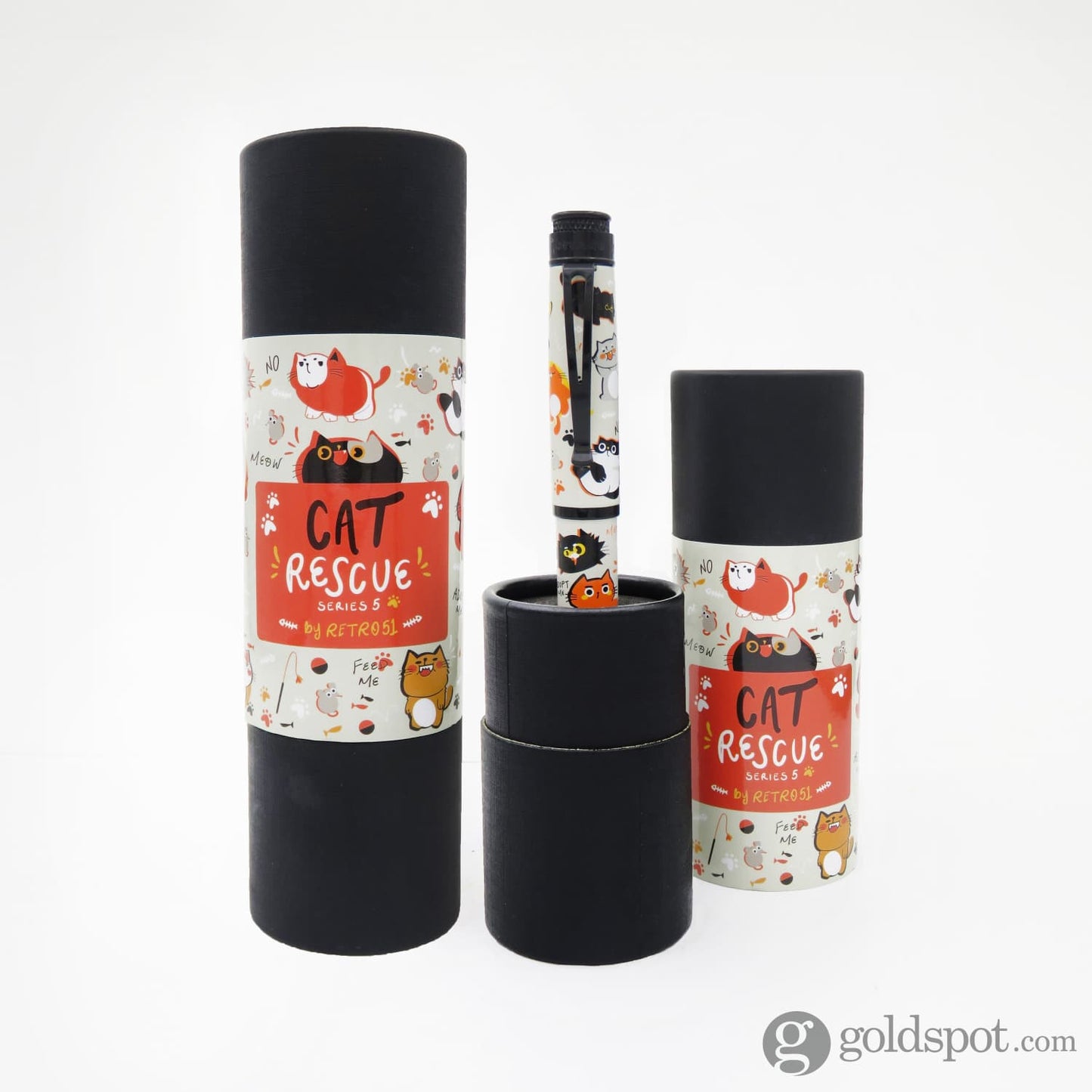 Retro 51 Tornado Rescue Fountain Pen in Cat Series 5 Fountain Pen