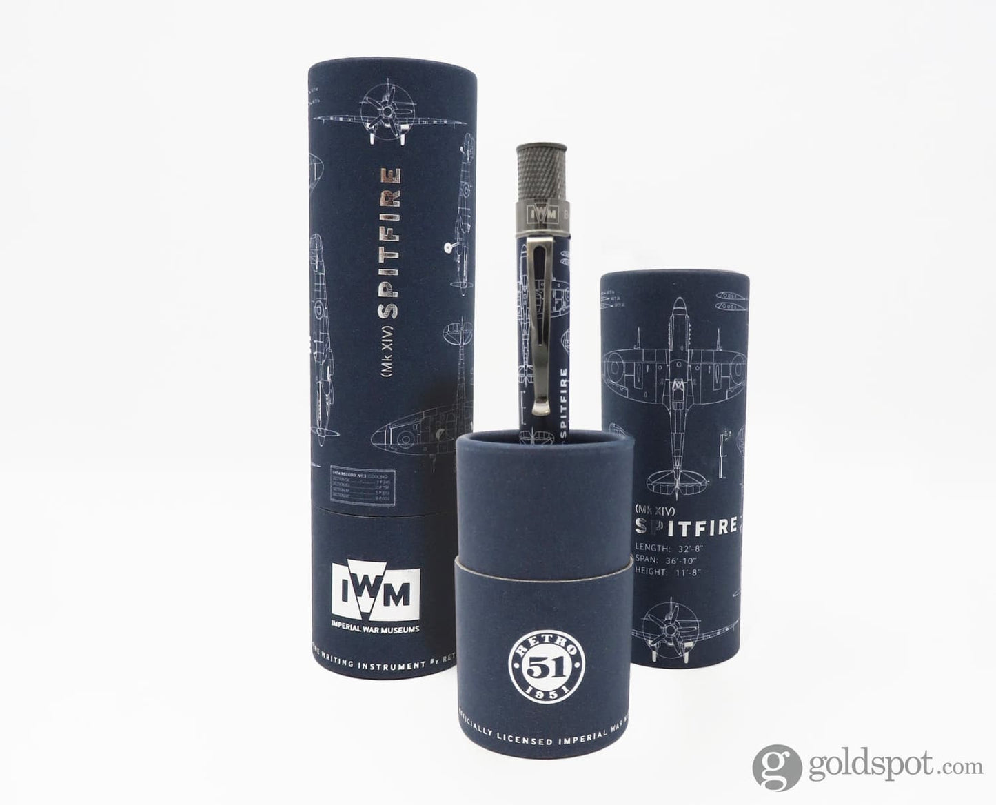 Retro 51 Tornado Rollerball Imperial War Museums Spitfire Blueprint Rollerball Pen