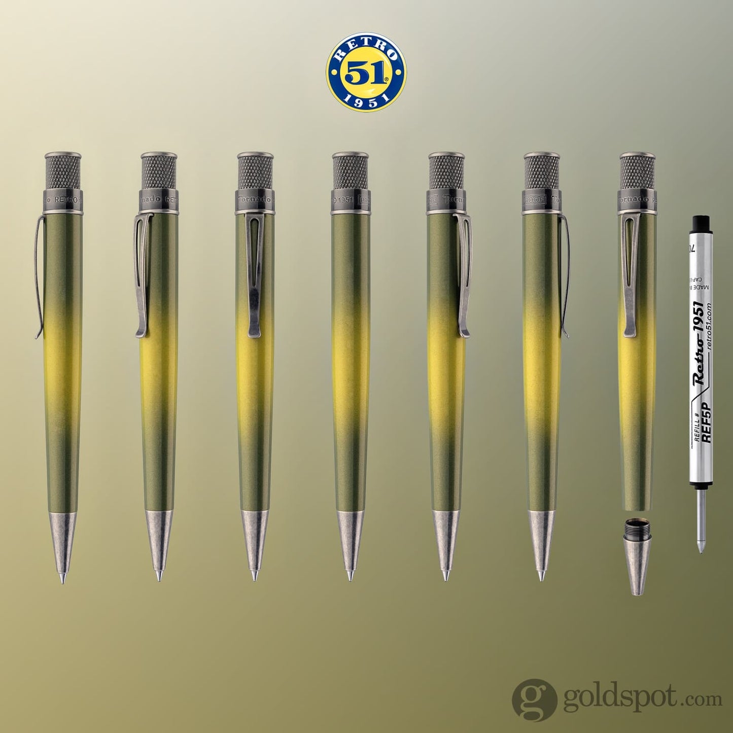 Retro 51 Tornado Rollerball - Ombre Avocado Rollerball Pen