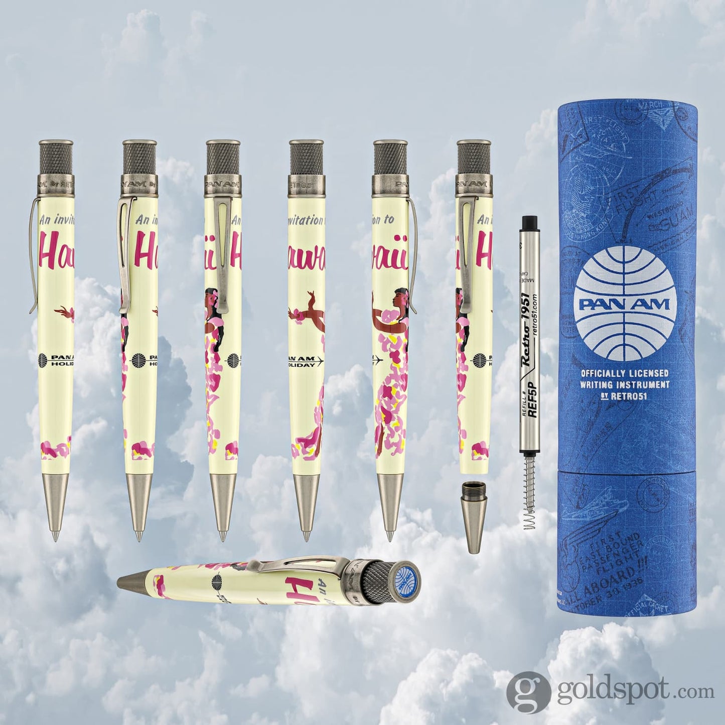 Retro 51 Tornado in PAN AM Hawaii Poster Rollerball Pen