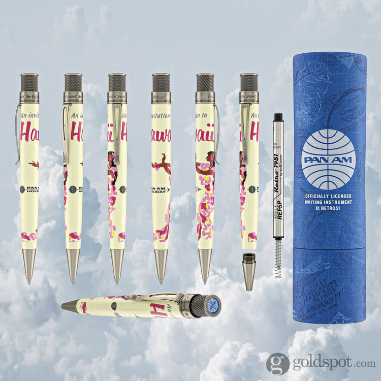 Retro 51 Tornado in PAN AM Hawaii Poster Rollerball Pen