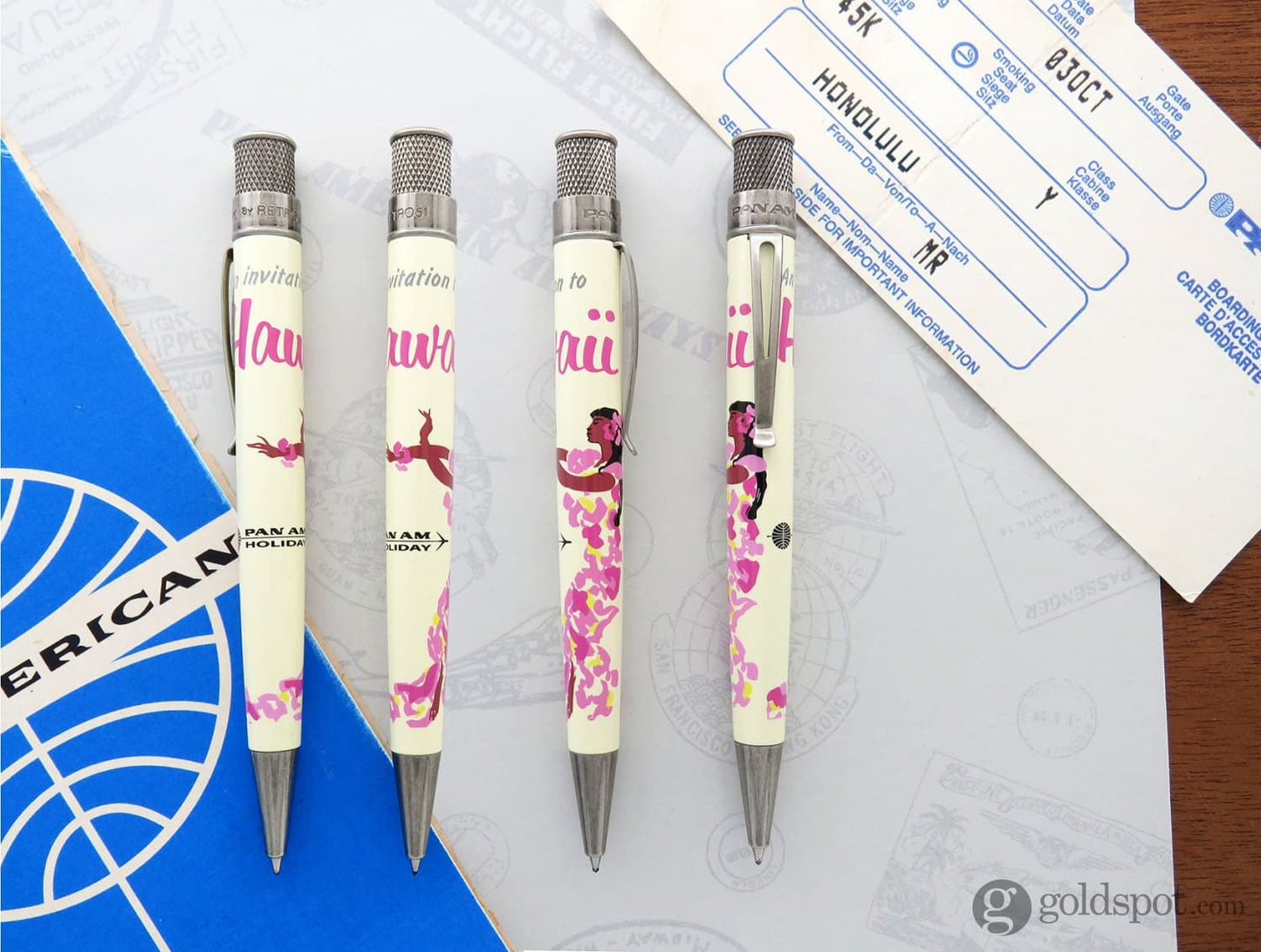 Retro 51 Tornado in PAN AM Hawaii Poster Rollerball Pen