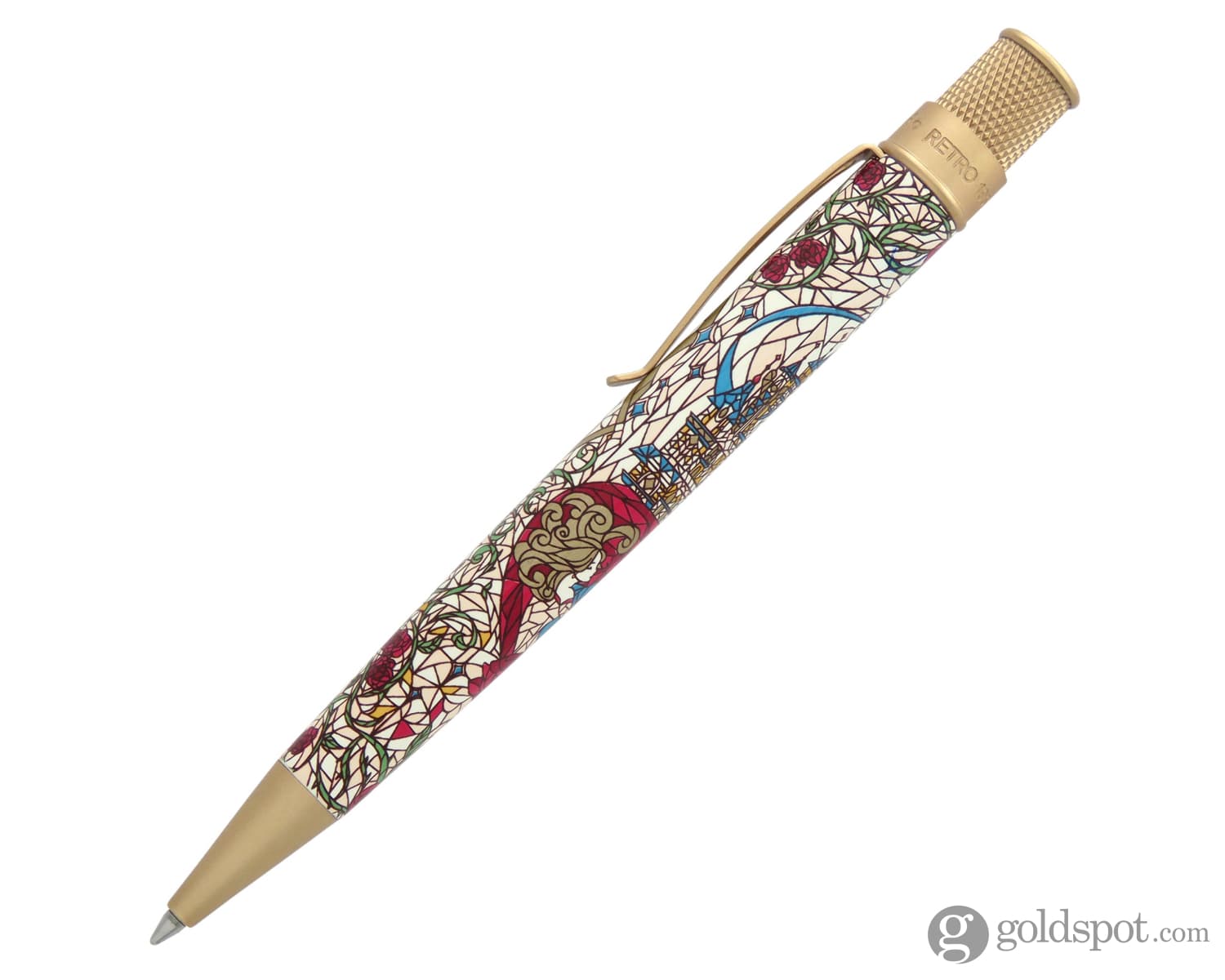 Retro 51 Tornado Rollerball Pen in Beauty and The Beast - Goldspot