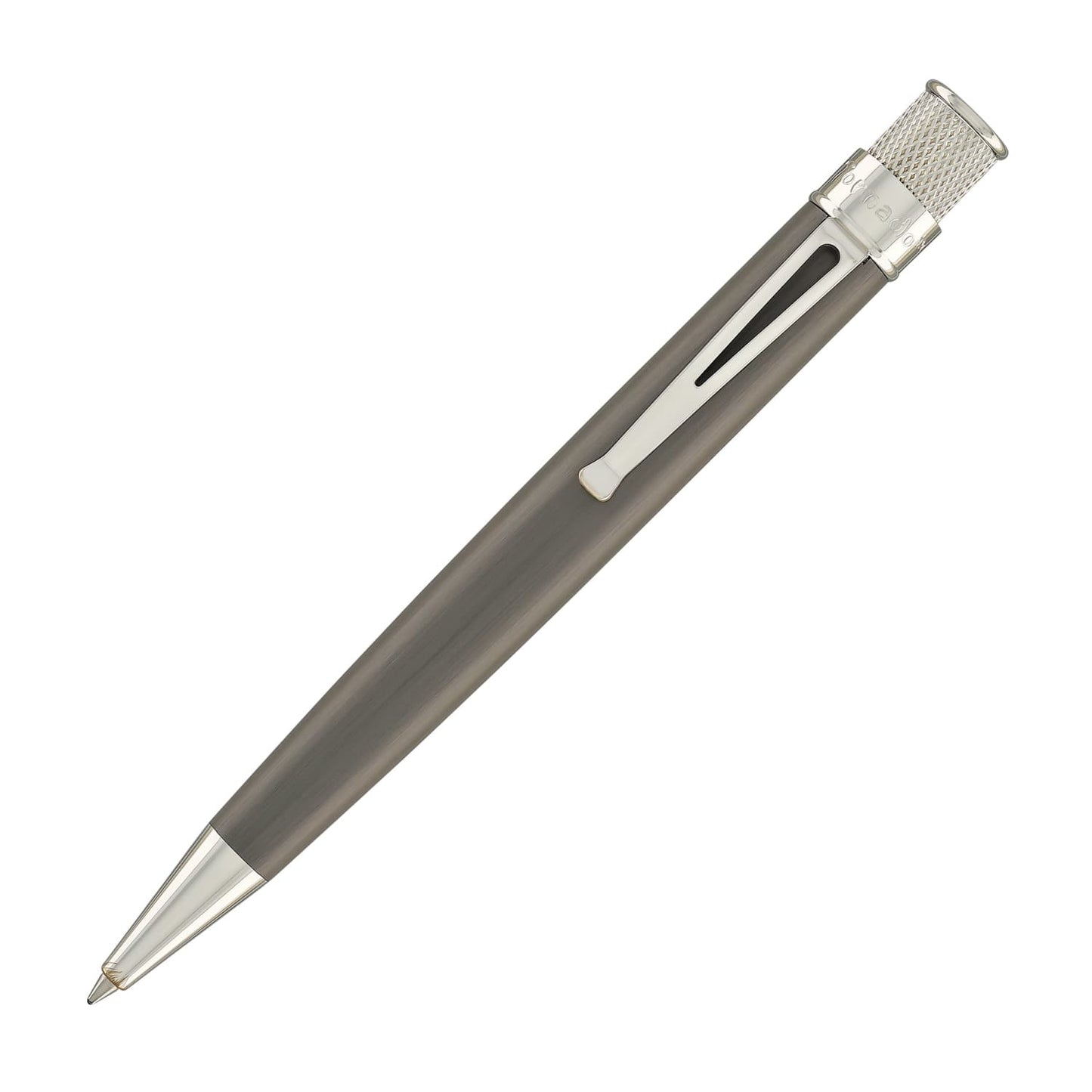 Retro 51 Tornado Rollerball Pen in Black Nickel Platinum Rollerball Pen