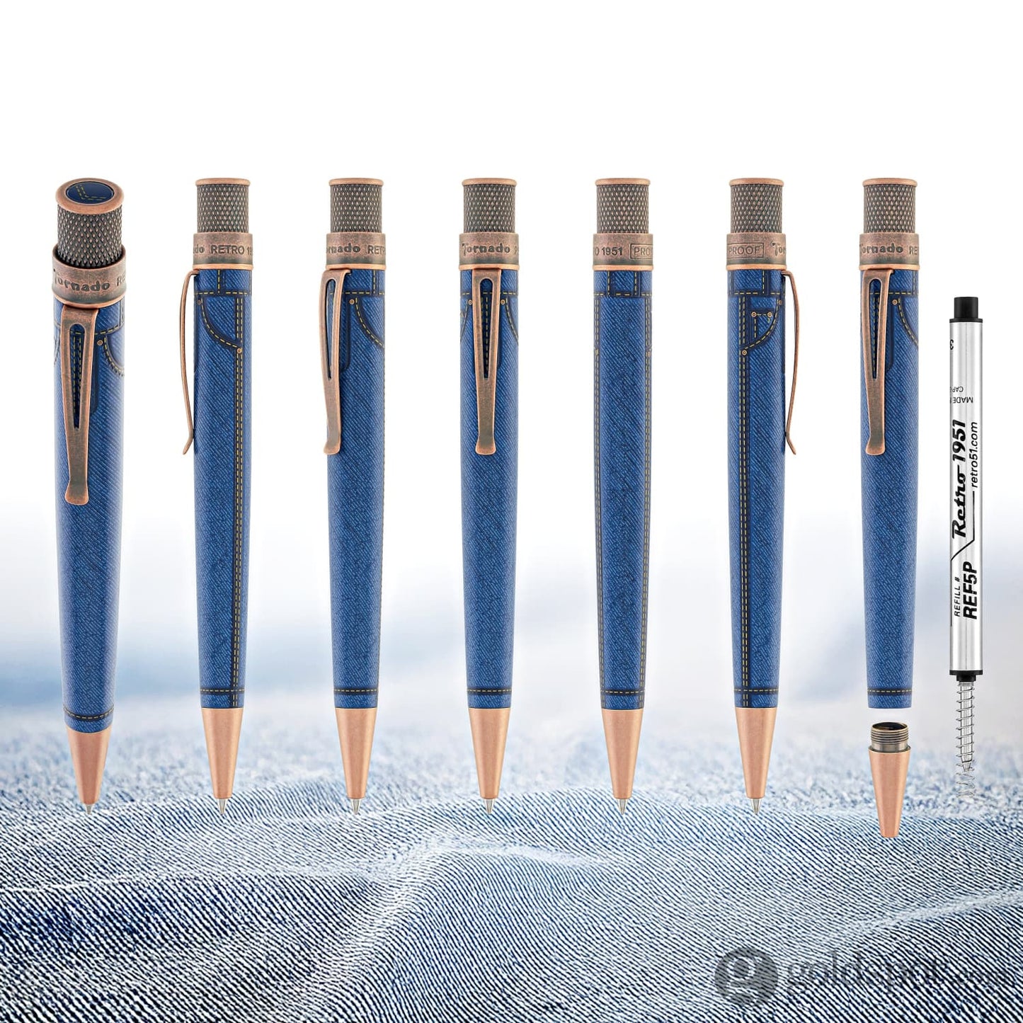 Retro 51 Tornado Rollerball Pen in Denim Doodler Limited Edition Rollerball Pen