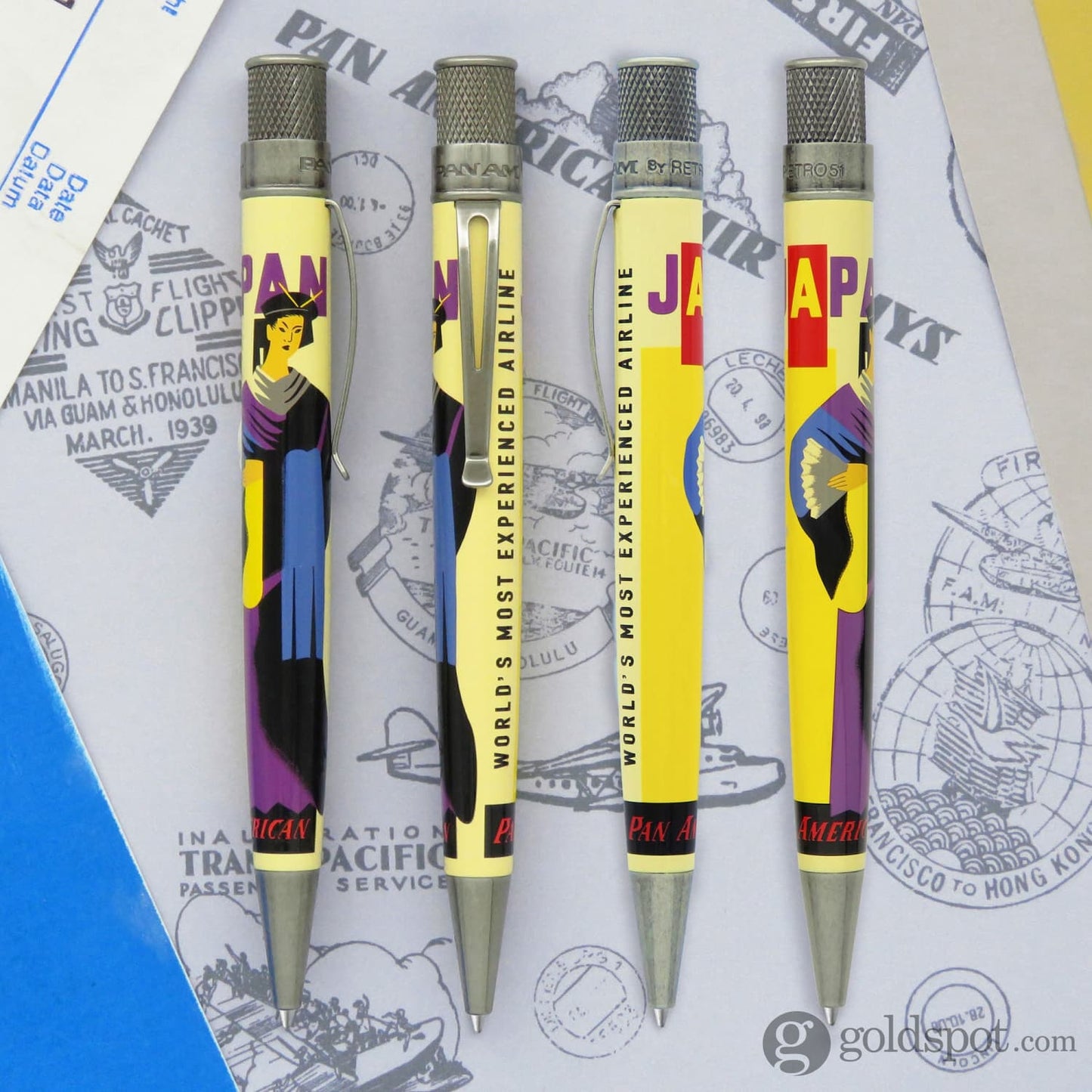 Retro 51 Tornado Rollerball Pen in Pan Am® Japan Poster Rollerball Pen