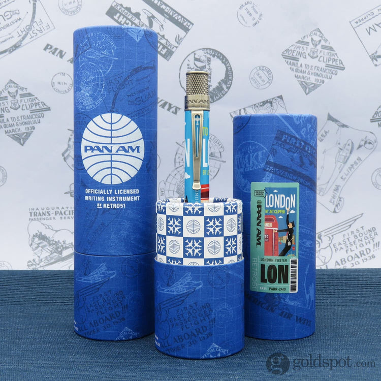 Retro 51 Tornado Rollerball Pen in Pan Am® London Rollerball Pen