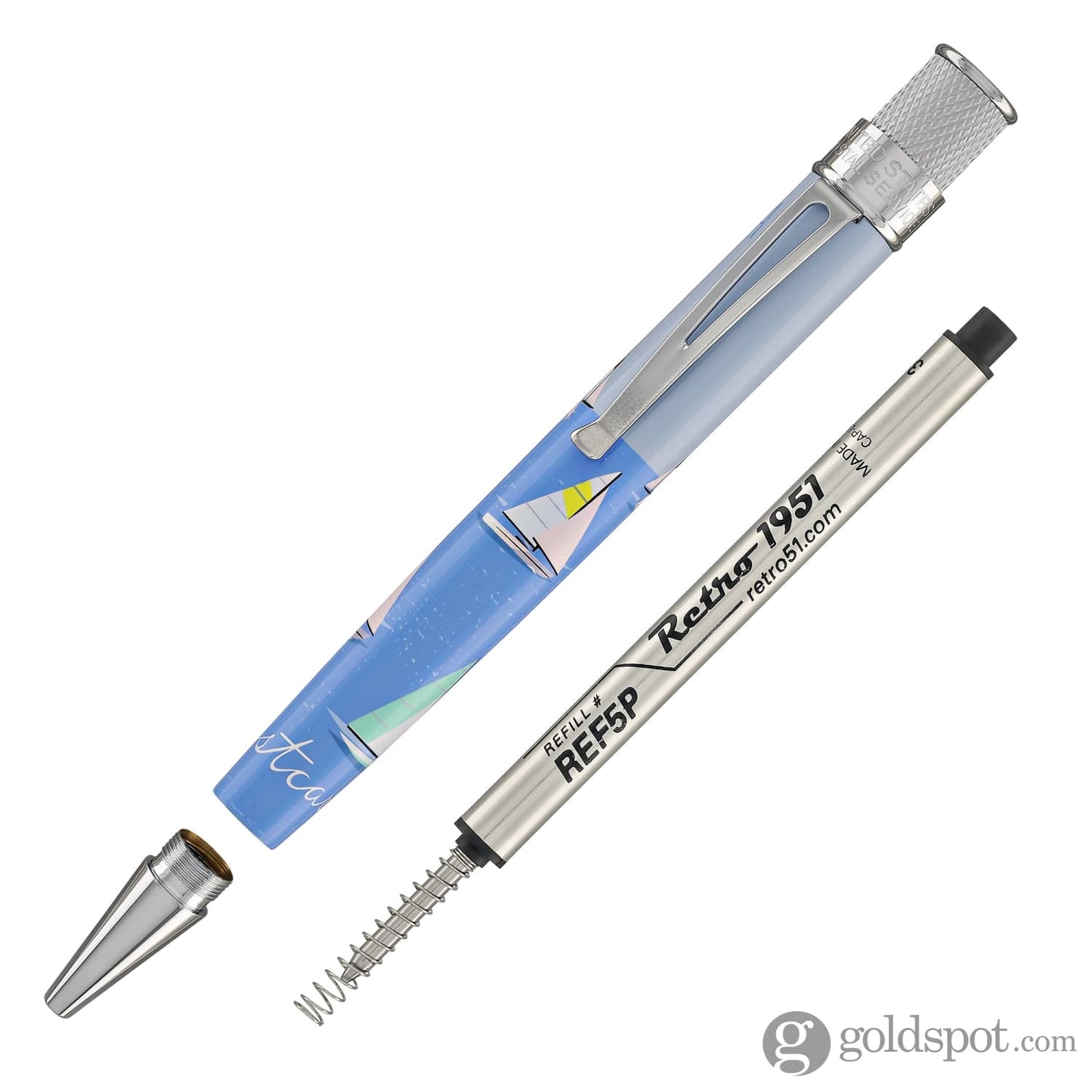 Retro 51 Tornado Rollerball Pen in USPS Sailboats Rollerball Pen