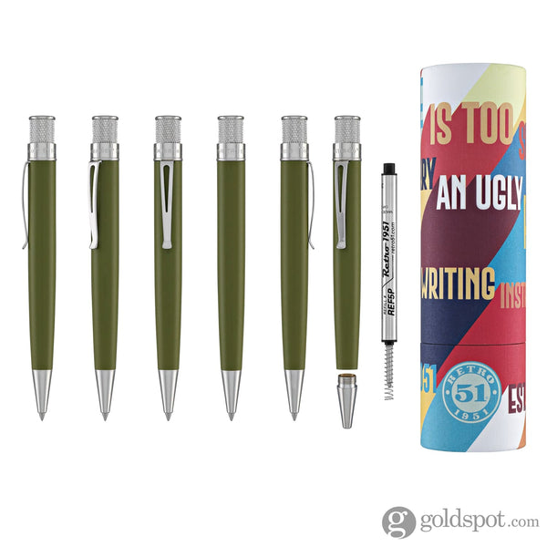 Retro 51 Tornado Seasonal Touch Juniper Green Rollerball Pen Rollerball Pen