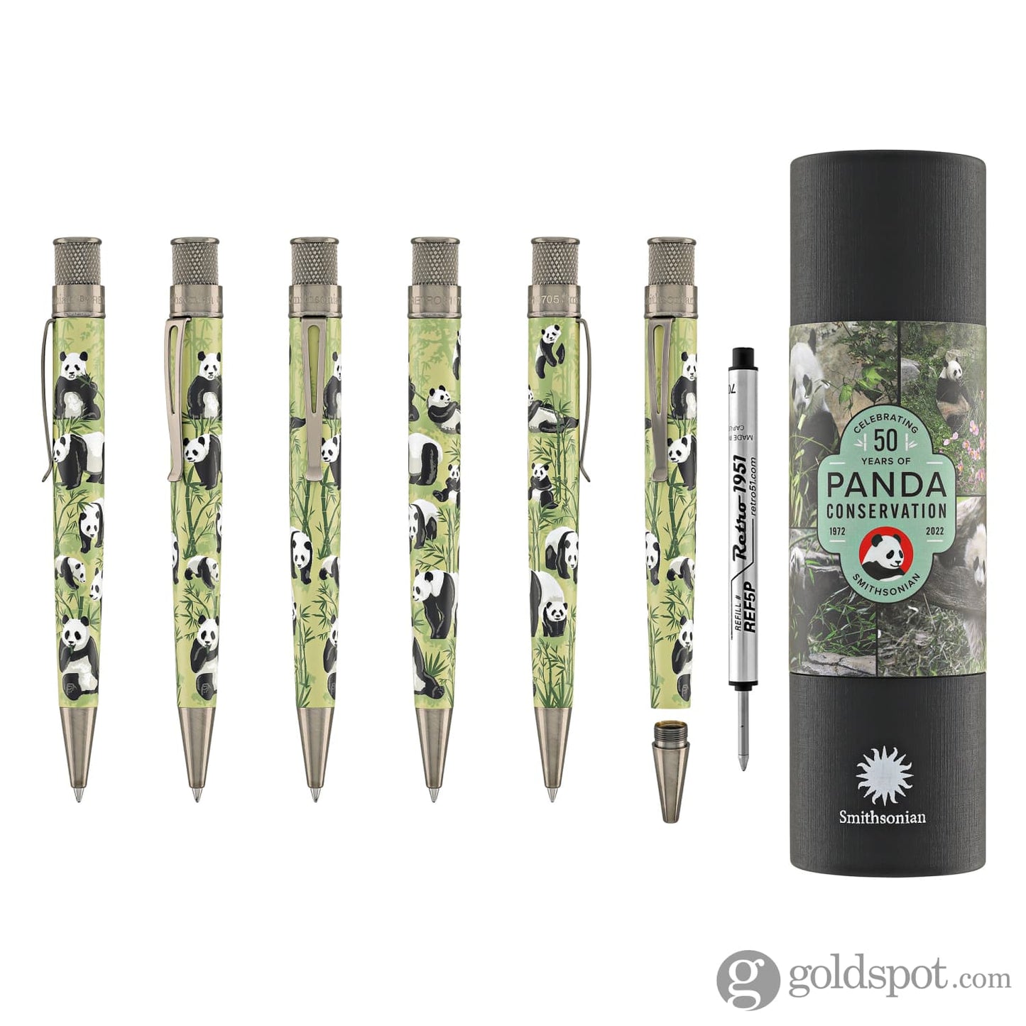 Retro 51 Tornado Smithsonian Rollerball Pen in Panda Rollerball Pen