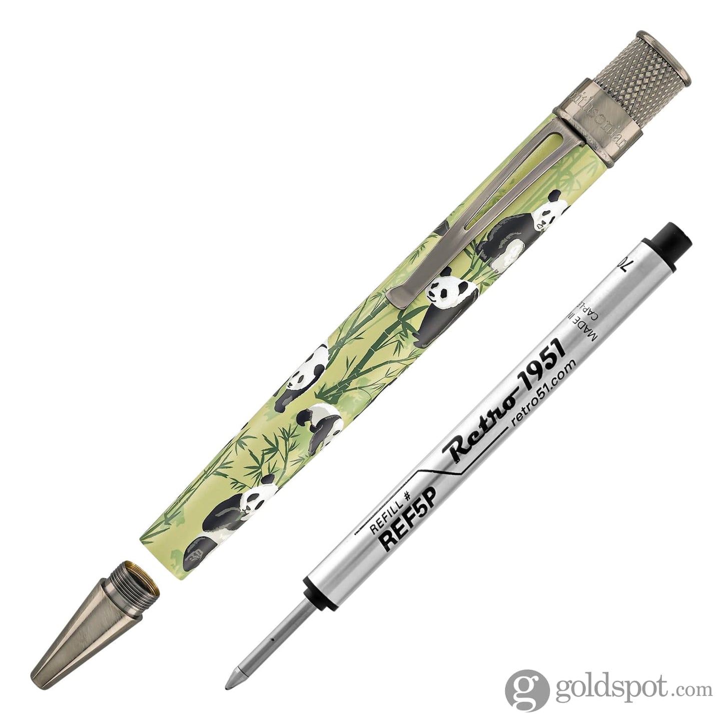 Retro 51 Tornado Smithsonian Rollerball Pen in Panda Rollerball Pen