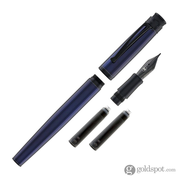 Retro 51 Tornado™ Stealth Fountain Pen in Blue Black Fountain Pen