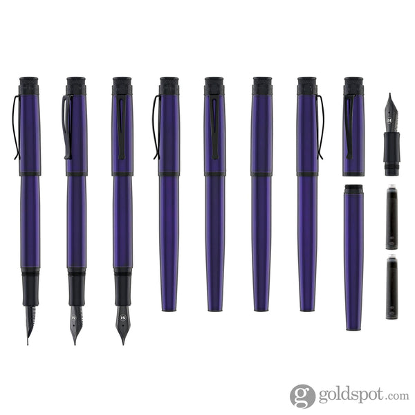 Retro 51 Tornado™ Stealth Fountain Pen in Midnight Purple Fountain Pen