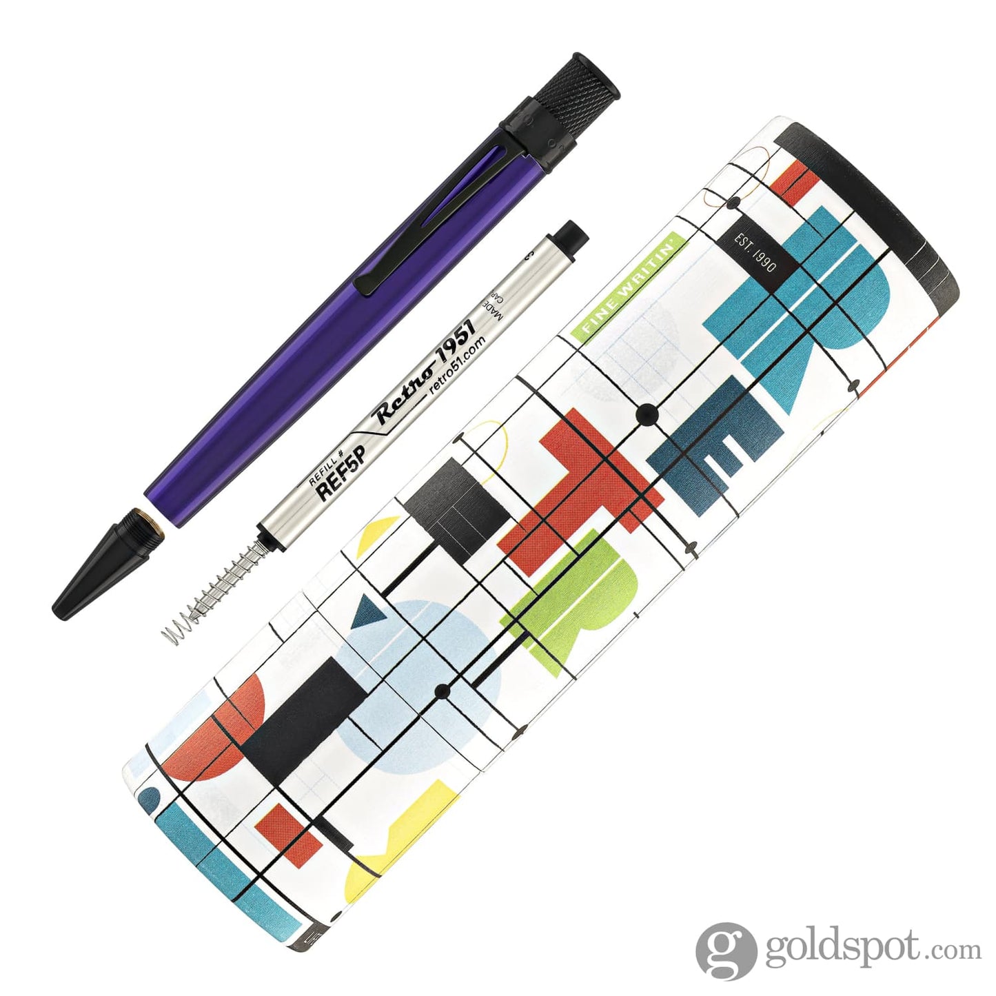 Retro 51 Tornado Stealth Rollerball Pen in Midnight Purple Rollerball Pen