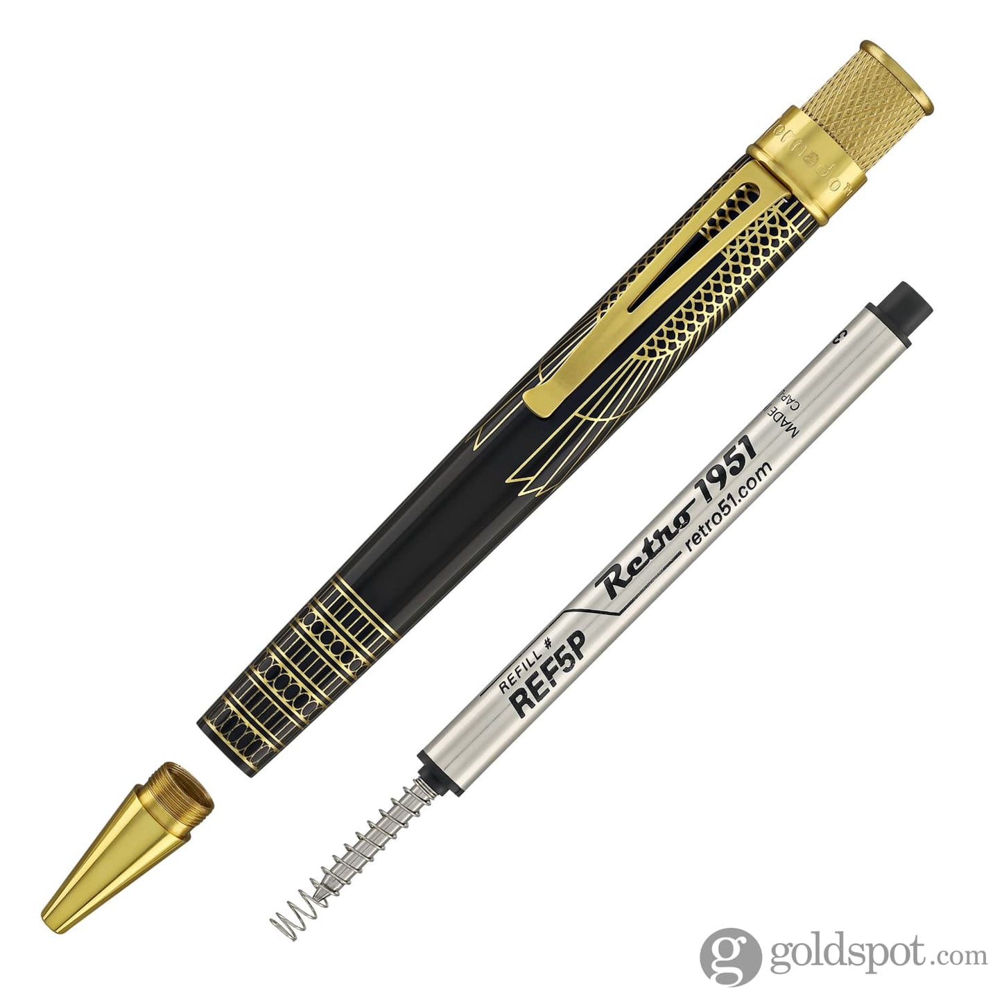 Retro 51 Tornado Vintage Metalsmith Rollerball Pen in Cleopatra Rollerball Pen