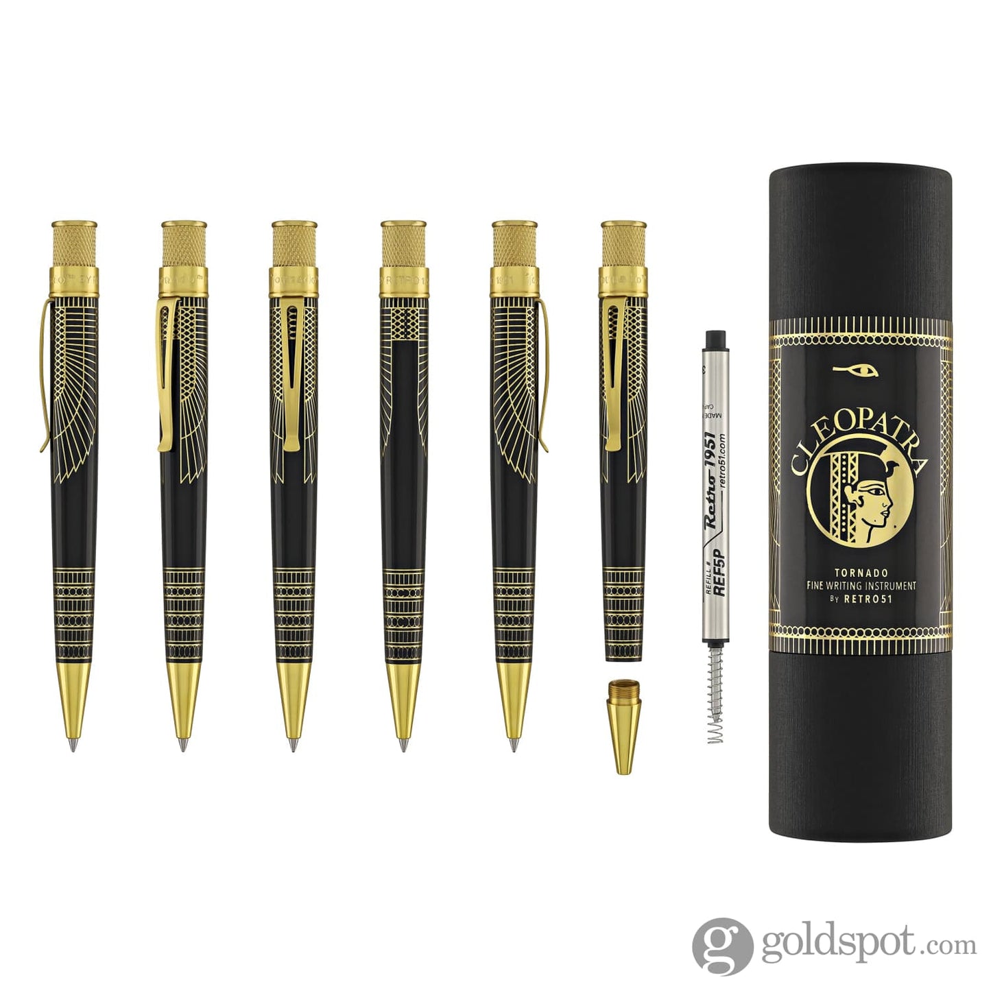 Retro 51 Tornado Vintage Metalsmith Rollerball Pen in Cleopatra Rollerball Pen