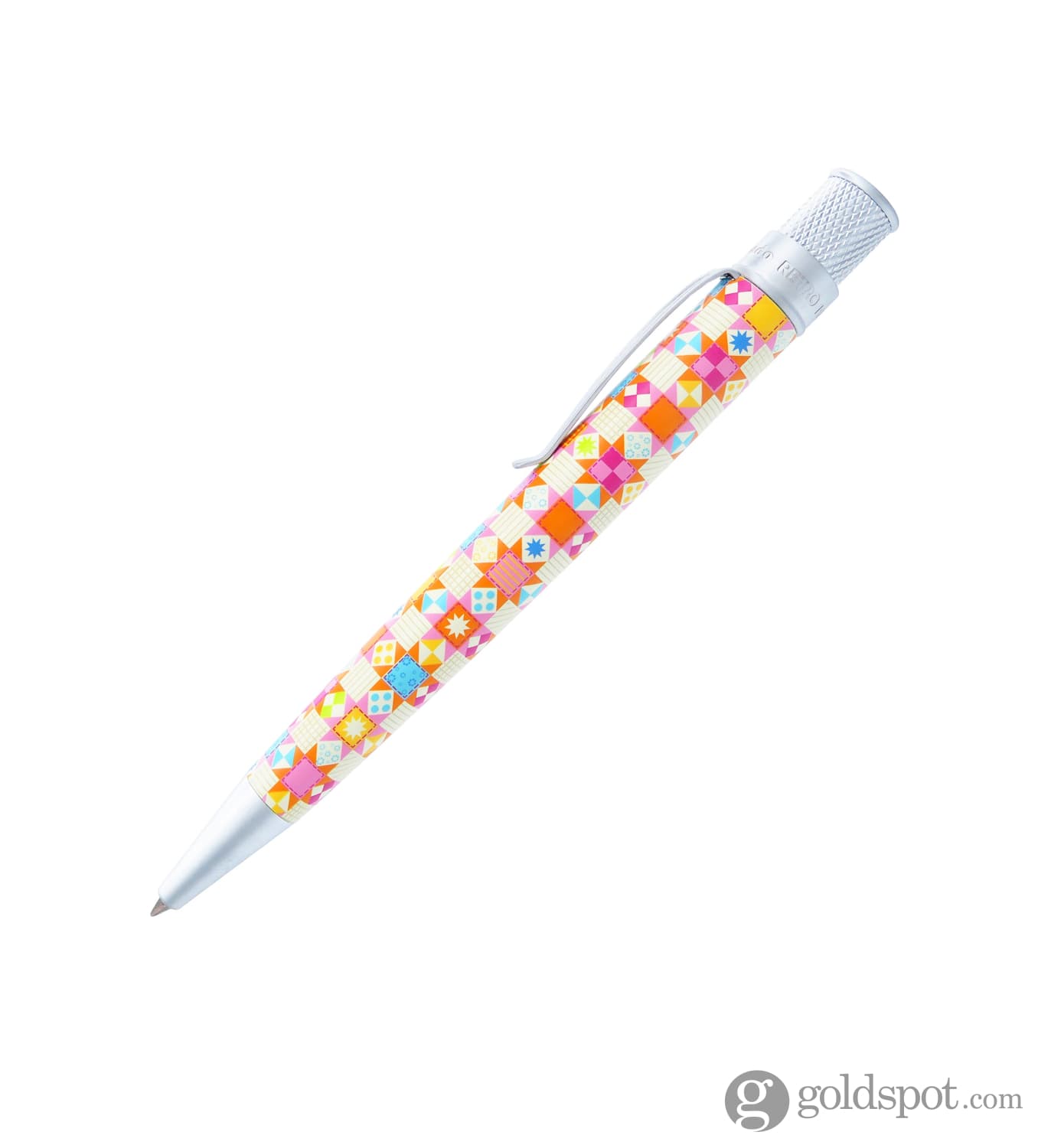 Retro 51 Tornado Vintage Metalsmith Rollerball Pen in Patchwork Rollerball Pen