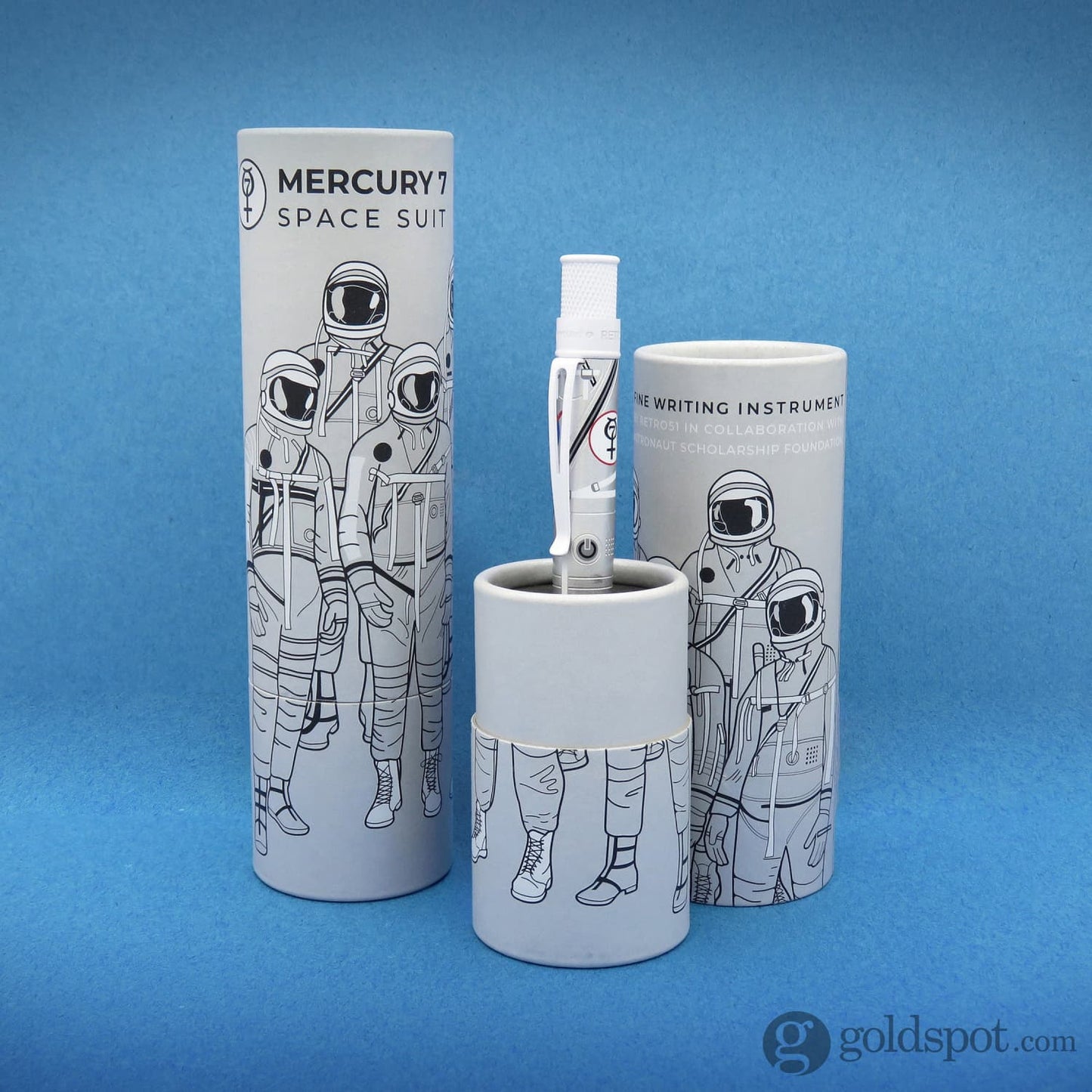 Retro 51 Tornado with Astronaut Scholarship Foundation Rollerball Pen Mercury 7 - Limited Edition Rollerball Pen