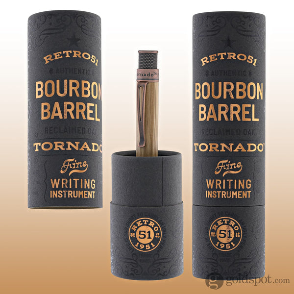 Retro 51 Tornado Woodworks Rollerball Pen in Bourbon Barrel Rollerball Pen