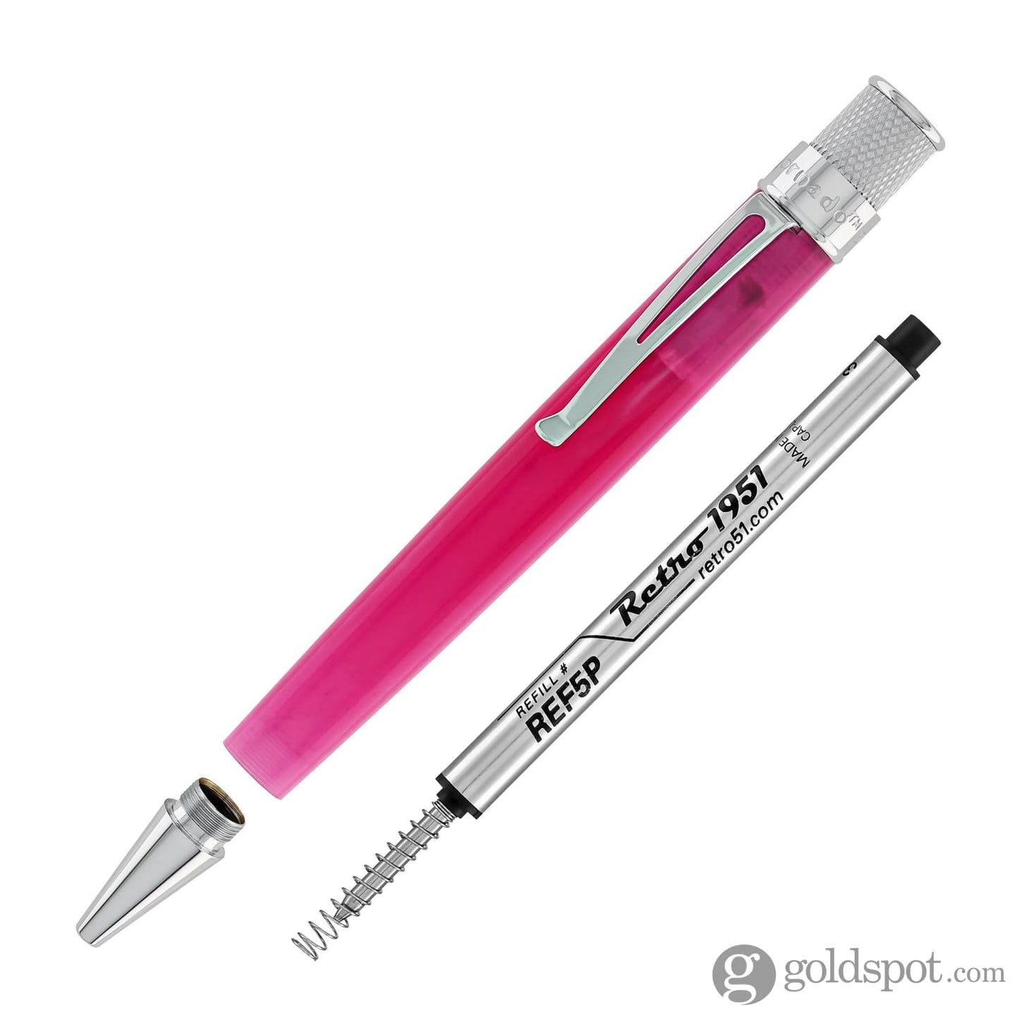 Retro 51 Vault Tornado Acrylic Rollerball Pen in Pink Cotton Candy Rollerball Pen