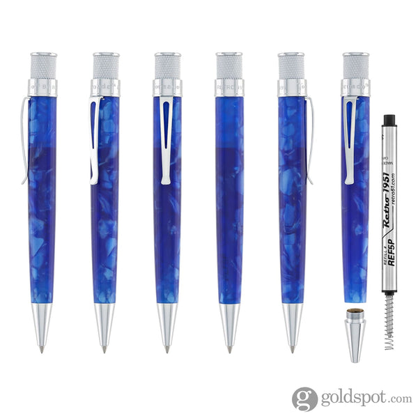 Retro 51 Vault Tornado Acrylic Rollerball Pen in Sapphire Blue Rollerball Pen