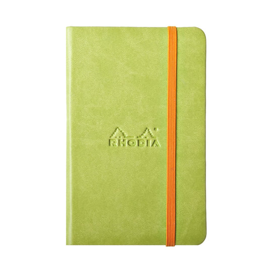 Rhodia 3.5 x 5.5 Rhodiarama Webbies Notebook in Anise