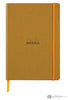 Rhodia 5.5 in x 8.25 Rhodiarama Softcover Notebook in Gold Dot Grid Notebooks Journals