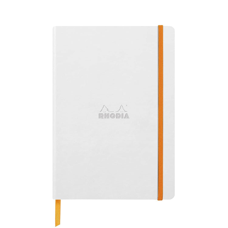 Rhodia 5.5 in x 8.25 Rhodiarama Softcover Notebook in White Notebooks Journals
