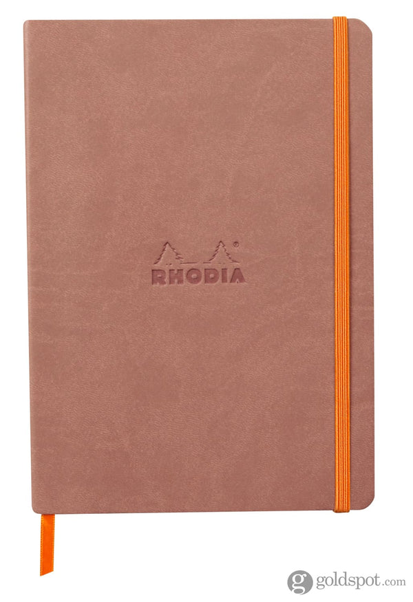 Rhodia 5.5 x 8.25 Rhodiarama Softcover Notebook in Rosewood Dot Grid Notebooks Journals